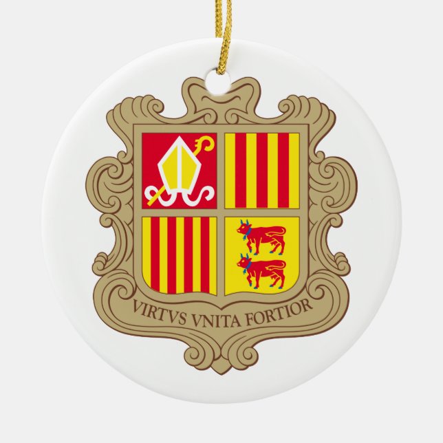 Cerâmica Andorra Casaco de Ornamento de Armas (Frente)