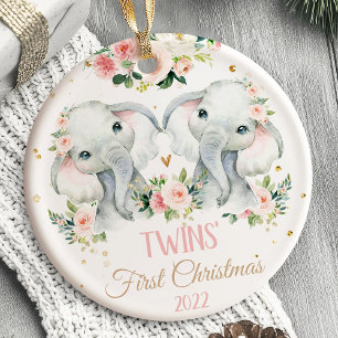 Cerâmica Animais Safari Do Primeiro Ornamento De Natal Da T