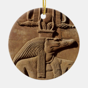 Cerâmica Antiga Arte do Egito: Ornamento de Hieroglifos Sob