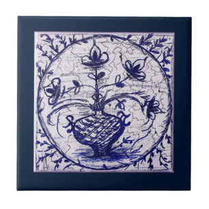 Cerâmica Antigo azulejo norte-alemão, azulejo cerâmico de