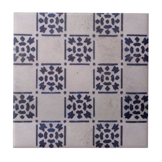 Cerâmica Antique Delft Azulejo Blue: Padrão Clássico de Art (Frente)