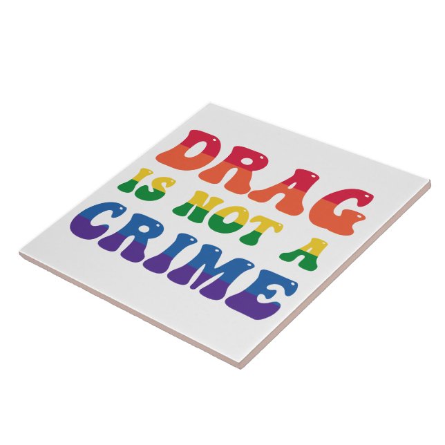 Cerâmica Arrastar Não É Um Azulejo De Crime (Lateral)