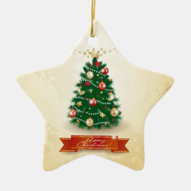 Cerâmica Árvore de Natal, ornamento (Frente)