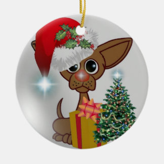 Cerâmica Avô - É um ornamento de Natal de Mousy Dog