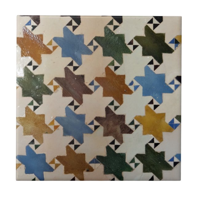 Cerâmica Azulejo #5 da parede de Alhambra (Frente)