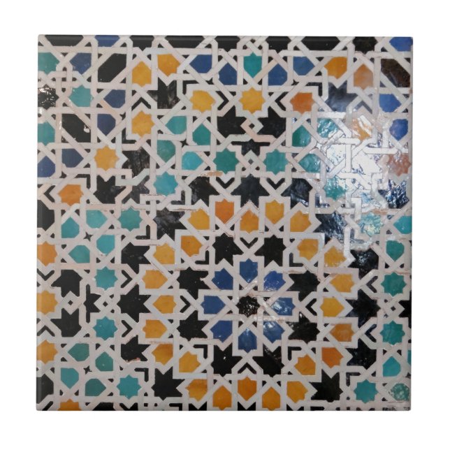 Cerâmica Azulejo #9 da parede de Alhambra (Frente)