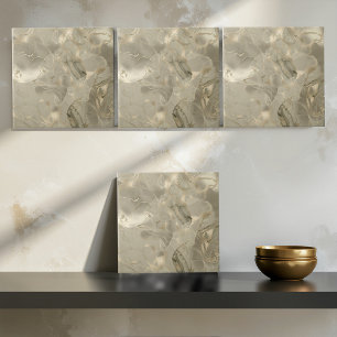 Cerâmica Azulejo Abstracto de Mármore Nebuloso em Dourado M