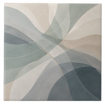 Azulejo Abstrato de Vidro do Mar Véu das Marés