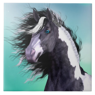 Cerâmica Azulejo aciganado do cavalo 6x6 de Vanner