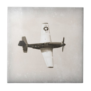 Cerâmica Azulejo Antiquado de Aviões de Combate