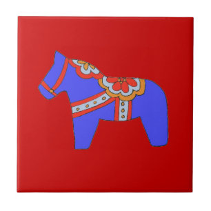 Cerâmica Azulejo azul de cavalo