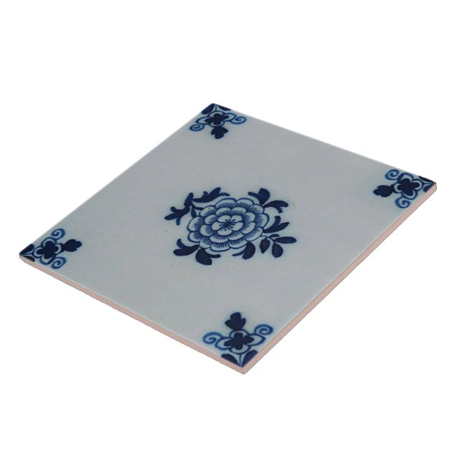 Cerâmica Azulejo azul de Delft do Antiquarian clássico - (Lateral)