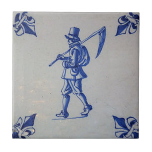 Cerâmica Azulejo azul de Delft - modelo