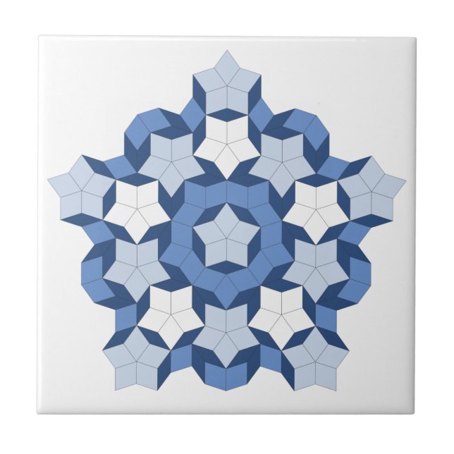 Cerâmica Azulejo azul de Penrose (Frente)