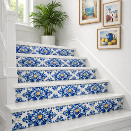 Cerâmica Azulejo Azul Mexicano Sem Costura para Parede de C