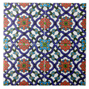 Cerâmica Azulejo - Azulejo de Parede Colorido Estilo Persa