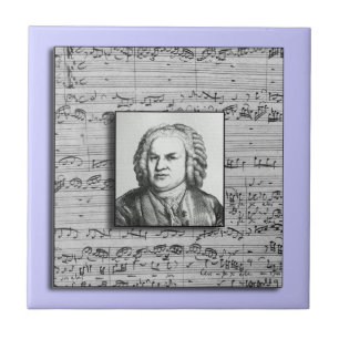 Cerâmica Azulejo barroco da música de Bach