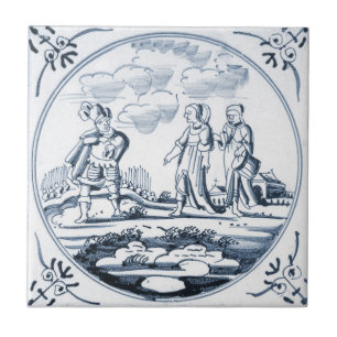 Cerâmica Azulejo bíblico do design de DBT02 Delft
