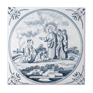 Cerâmica Azulejo bíblico do design de DBT03 Delft