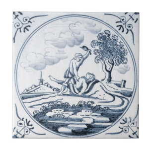 Cerâmica Azulejo bíblico do design de DBT04 Delft