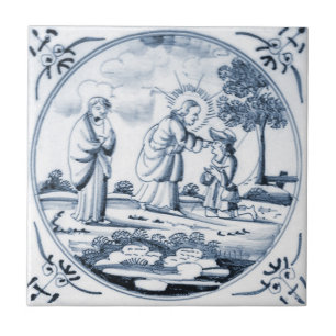 Cerâmica Azulejo bíblico do design de DBT06 Delft