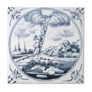 Cerâmica Azulejo bíblico do design de DBT11 Delft