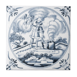 Cerâmica Azulejo bíblico do design de DBT12 Delft