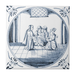 Cerâmica Azulejo bíblico do design de DBT15 Delft