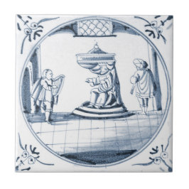 Cerâmica Azulejo bíblico do design de DBT16 Delft
