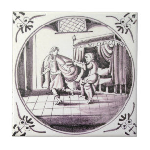 Cerâmica Azulejo bíblico do vermelho do manganês de RBT01