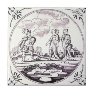 Cerâmica Azulejo bíblico do vermelho do manganês de RBT02