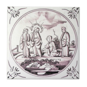 Cerâmica Azulejo bíblico do vermelho do manganês de RBT05