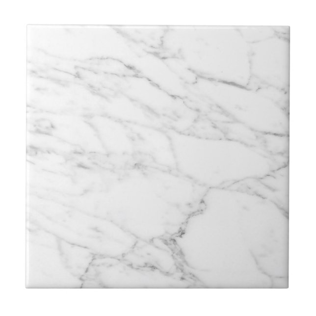 Cerâmica Azulejo branco clássico de mármore com linhas de c (Frente)