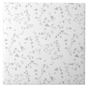 Cerâmica Azulejo Branco de Cinzas Terrazzo Simples Moderno