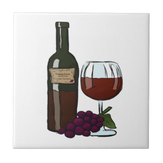Cerâmica Azulejo cabernet de Backsplash da cozinha - vinho
