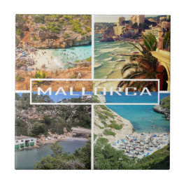Cerâmica azulejo calas y playas de Mallorca - Majorca
