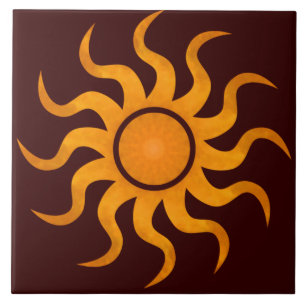 Cerâmica Azulejo Castanho de Chocolate Solto - Grande