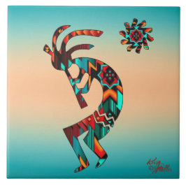 Cerâmica Azulejo CERAMIC do Sudoeste de Kokopelli