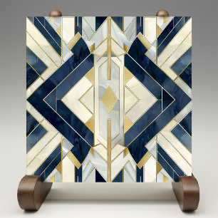 Cerâmica Azulejo Cerâmico Art Déco de Elegância Geométrica