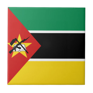 Cerâmica Azulejo Cerâmico Bandeira de Moçambique