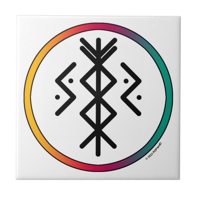 Cerâmica Azulejo cerâmico Bindrunity de sucesso e prosperid (Frente)