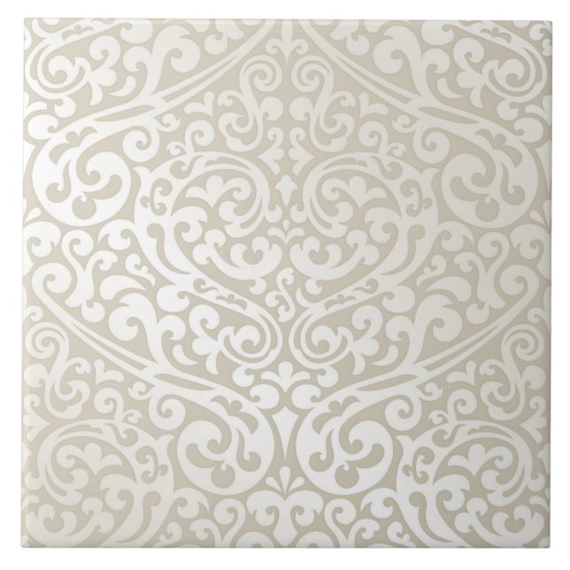 Cerâmica Azulejo cerâmico clássico de marfim (Frente)