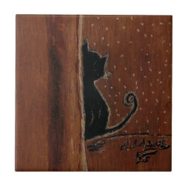 Cerâmica Azulejo cerâmico com direito de gato penoso