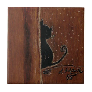 Cerâmica Azulejo cerâmico com direito de gato penoso