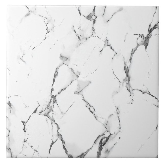 Cerâmica Azulejo Cerâmico com Efeito de Mármore Branco Eleg (Frente)