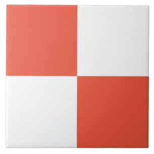 Cerâmica Azulejo cerâmico com verificação de coral moderno