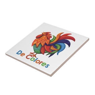 Cerâmica Azulejo cerâmico da foto de De Colores Galo Gallo