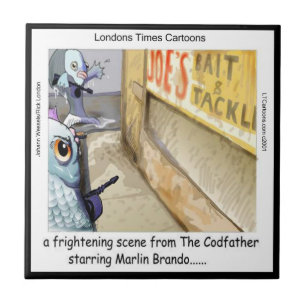 Cerâmica Azulejo Cerâmico da Máfia do Peixe de Rick London