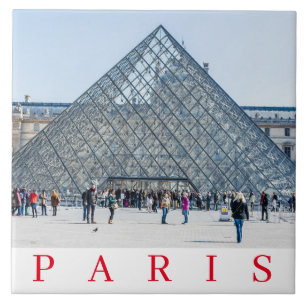 Cerâmica azulejo cerâmico da pirâmide de Paris