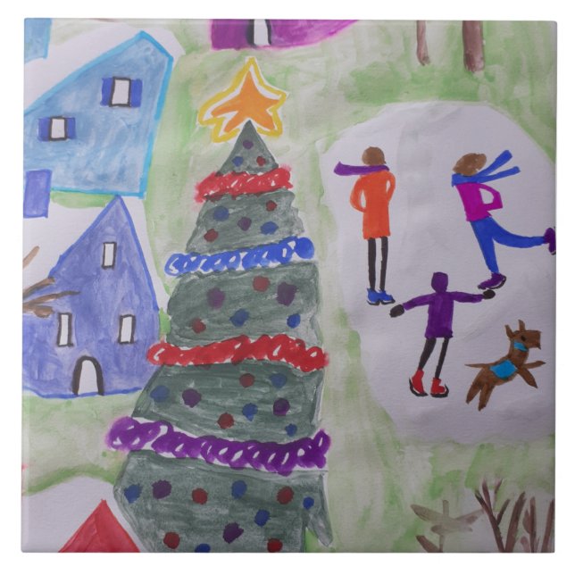 Cerâmica Azulejo Cerâmico da Vila de Natal (Frente)